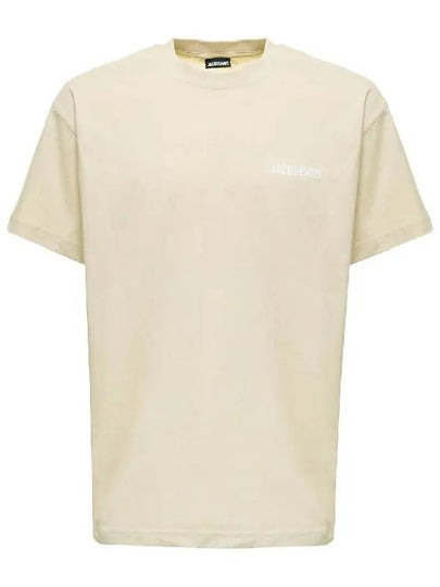 Le Logo Short Sleeve T-Shirt Light Beige - JACQUEMUS - BALAAN 2