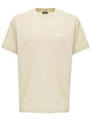 Le Logo Short Sleeve T-Shirt Light Beige - JACQUEMUS - BALAAN 3