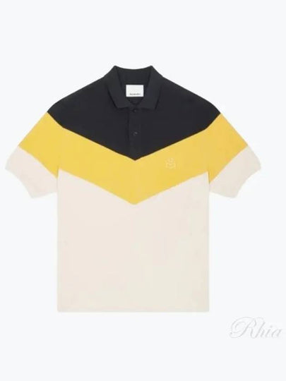 Anton Embroidered Logo Cotton Polo Shirt Yellow - ISABEL MARANT - BALAAN 2