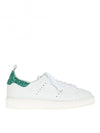 Women's Glitter Tab Starter Low Top Sneakers White - GOLDEN GOOSE - BALAAN 1