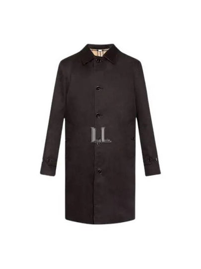 Cotton Inner Check Single Coat Black - BURBERRY - BALAAN 2