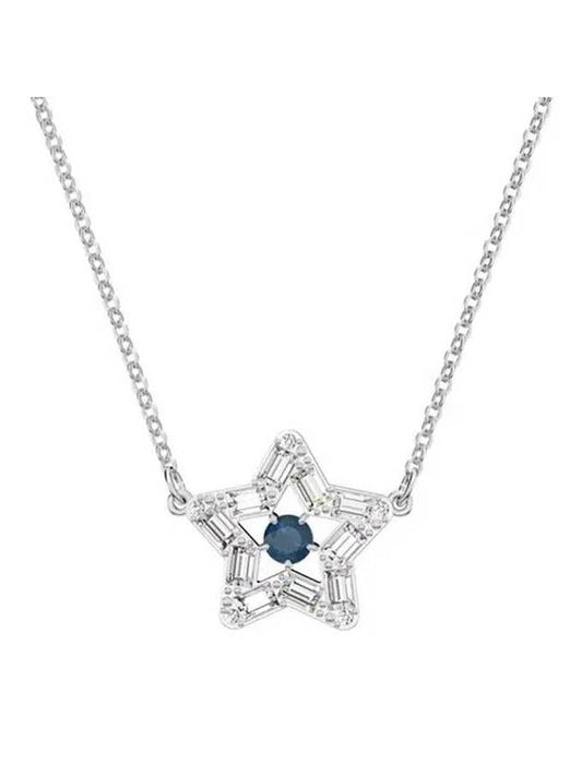 Stella Star Pendant Necklace Silver Blue - SWAROVSKI - BALAAN 1