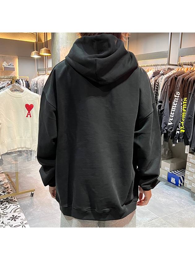 Neon Logo Label Hoodie Black - VETEMENTS - BALAAN 6