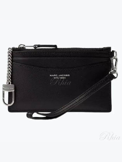 The Slim 84 Top Zip Wristlet Card Wallet Black - MARC JACOBS - BALAAN 2