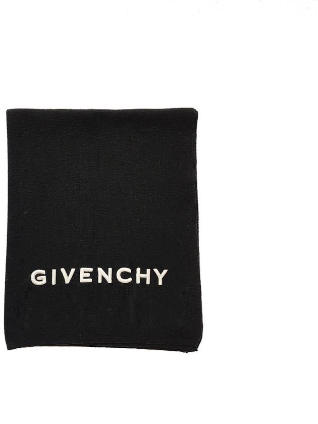 Unisex wool knit muffler black GW7018 U1603 1 - GIVENCHY - BALAAN 1