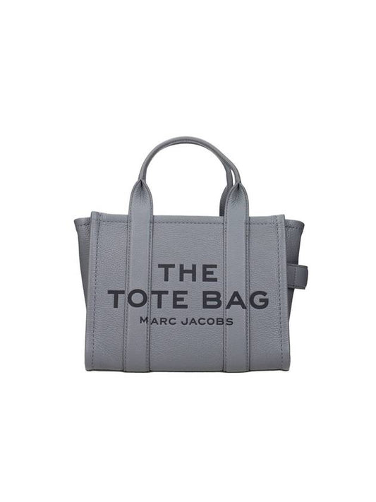 Logo Mini Leather Tote Bag Gray - MARC JACOBS - BALAAN 1