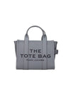 Logo Mini Leather Tote Bag Gray - MARC JACOBS - BALAAN 1