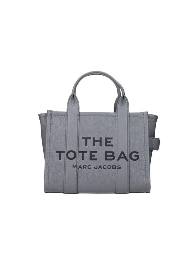 Small Leather Tote Bag Wolf Grey - MARC JACOBS - BALAAN 1