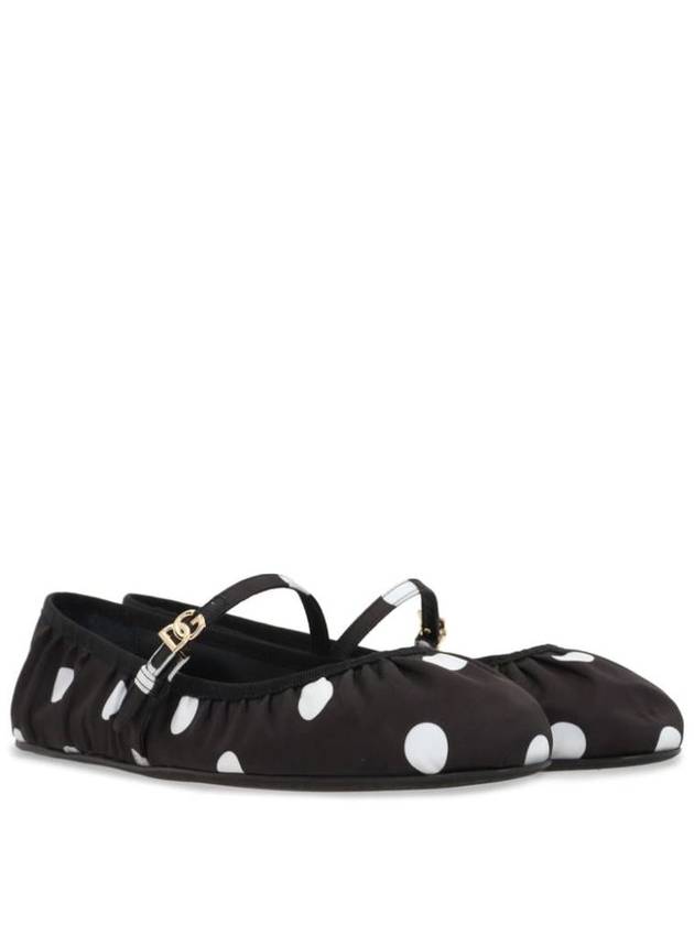 Dolce & Gabbana Ballerina Flats In Cotton And Viscose With Polka Dot Print - DOLCE&GABBANA - BALAAN 4