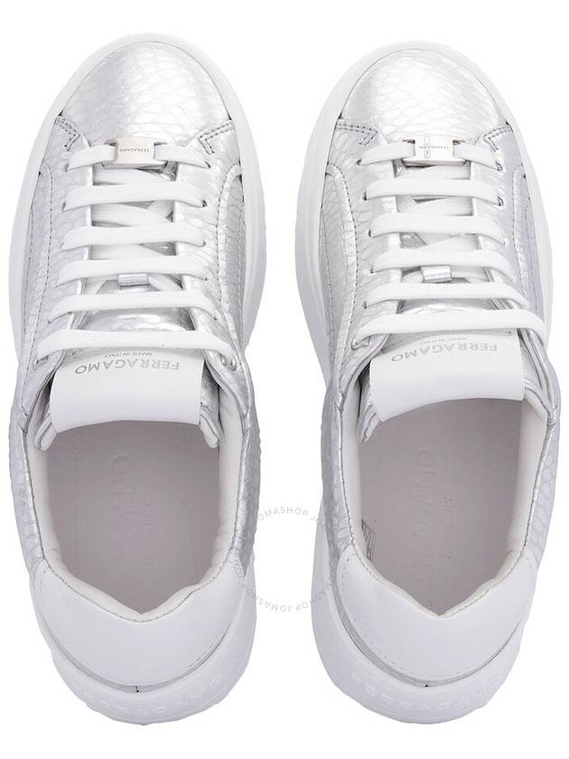 Ferragamo Dahlia Metallic Plaftorm Sneakers, Size 7 - SALVATORE FERRAGAMO - BALAAN 3