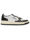 Medalist Leather Low Top Sneakers White Black - AUTRY - BALAAN 2