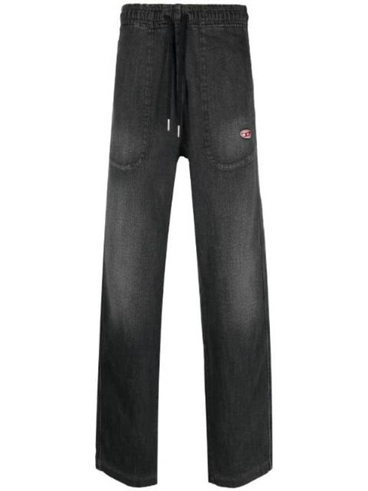 D Martians Track Jeans Black - DIESEL - BALAAN 1