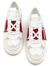 logo band low-top sneakers red white - VALENTINO - BALAAN 3