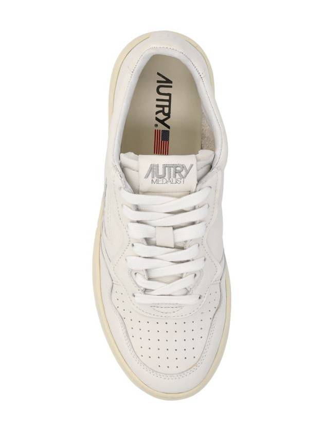 Medalist Goatskin Low Top Sneakers White - AUTRY - BALAAN 5