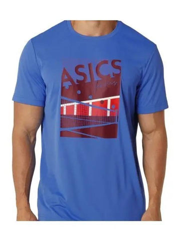 Men GS Graphic Tee 2041A284403 Short Sleeve T Shirt - ASICS - BALAAN 1