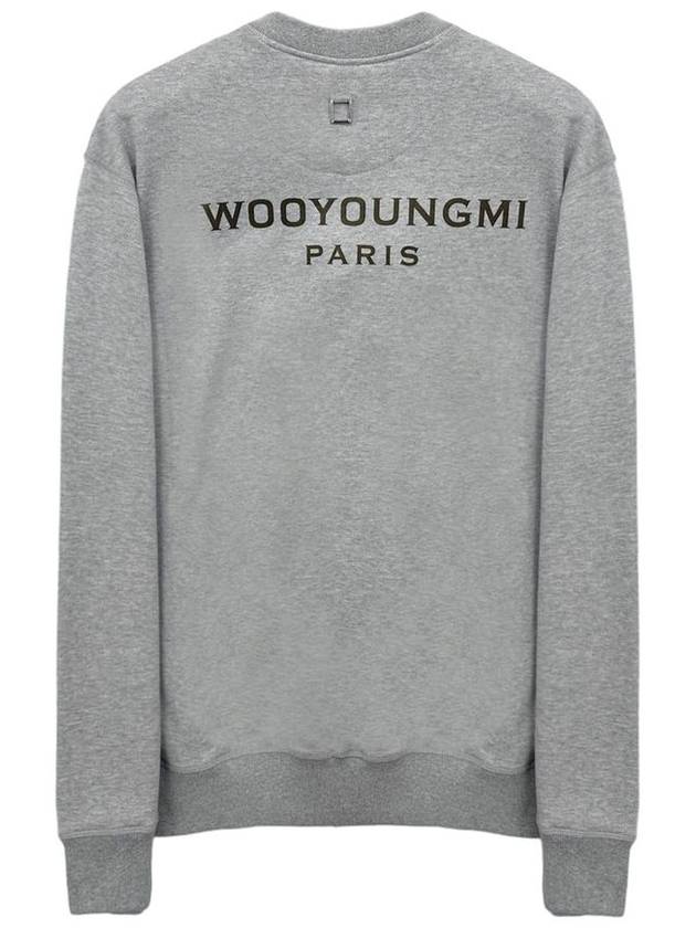 Back Logo Sweatshirt Grey - WOOYOUNGMI - BALAAN 4