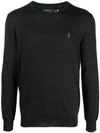 Logo Crew Neck Wool Knit Top Navy - POLO RALPH LAUREN - BALAAN 2