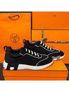 Men's Bouncing Sneakers Neoprene Black H Gray Twotone - HERMES - BALAAN 3