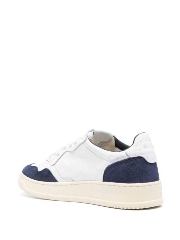 Medalist Leather Low-Top Sneakers Blue White - AUTRY - BALAAN 4