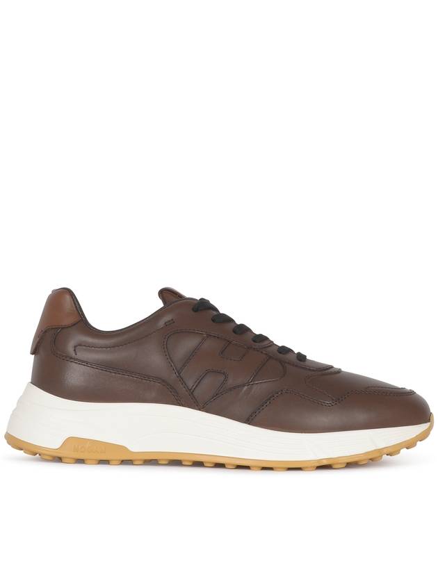 hyperlite leather low-top sneakers brown - HOGAN - BALAAN 2