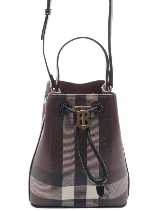 TB Mini Bucket Bag Dark Birch Brown - BURBERRY - BALAAN 2