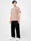 Wappen Logo Patch Short Sleeve T-Shirt Rose Quartz - STONE ISLAND - BALAAN 4