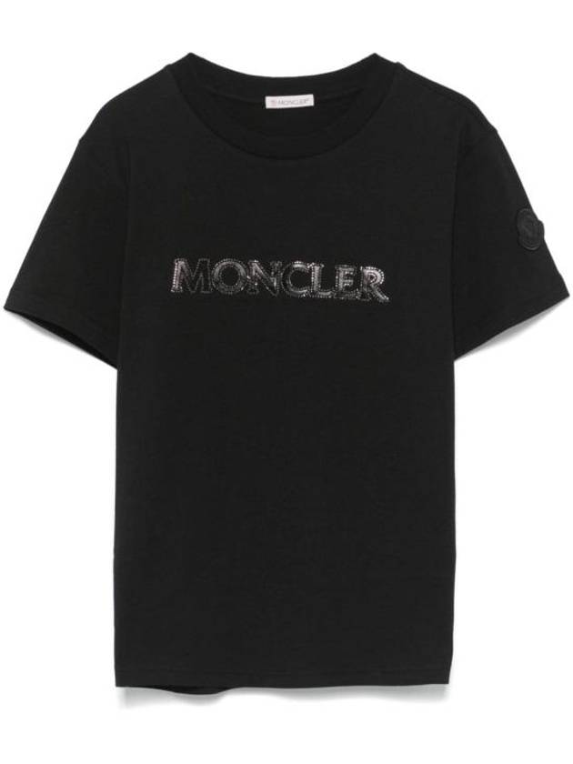 Short Sleeve T Shirt 8C00021 89AIJ 999 Black - MONCLER - BALAAN 1