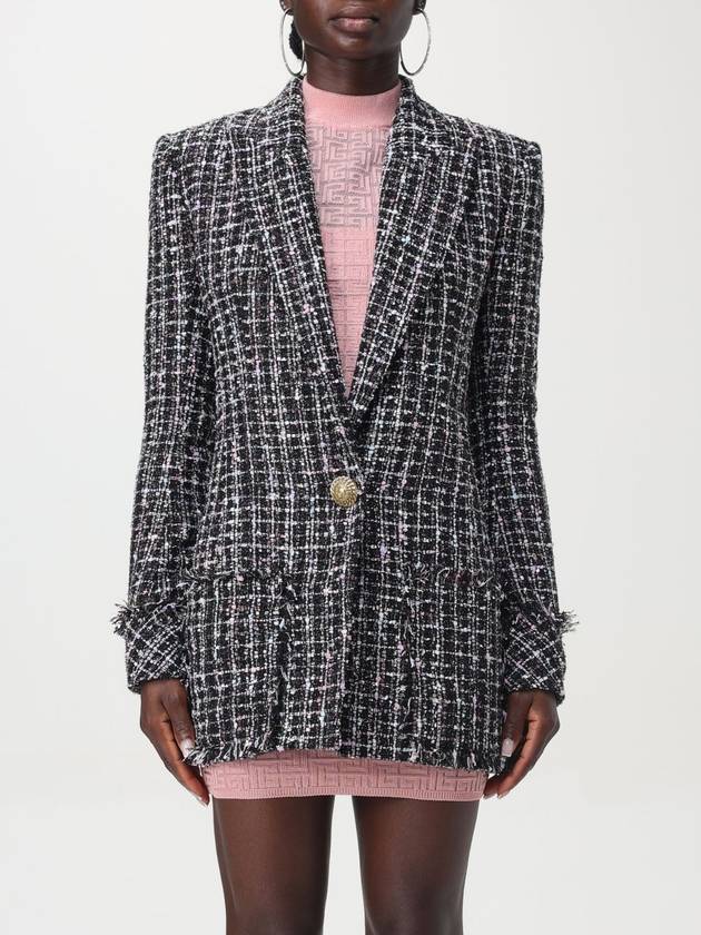 Blazer a monopetto bouclé Balmain - BALMAIN - BALAAN 1