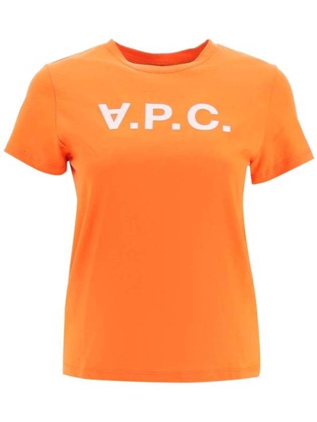 VPC Logo Organic Cotton Short Sleeve T-Shirt Orange - A.P.C. - BALAAN 2