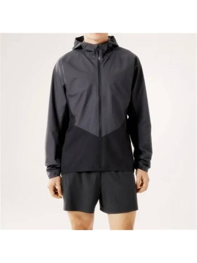 Men's Norvan Shell Hooded Jacket Grey - ARC'TERYX - BALAAN 4