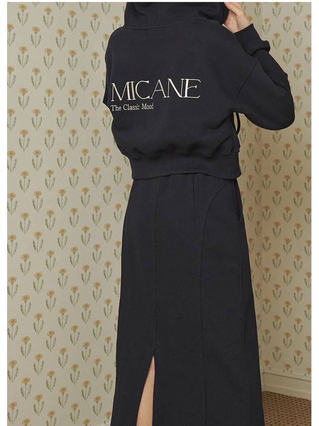 Vanilla logo line point long skirt navy - MICANE - BALAAN 3