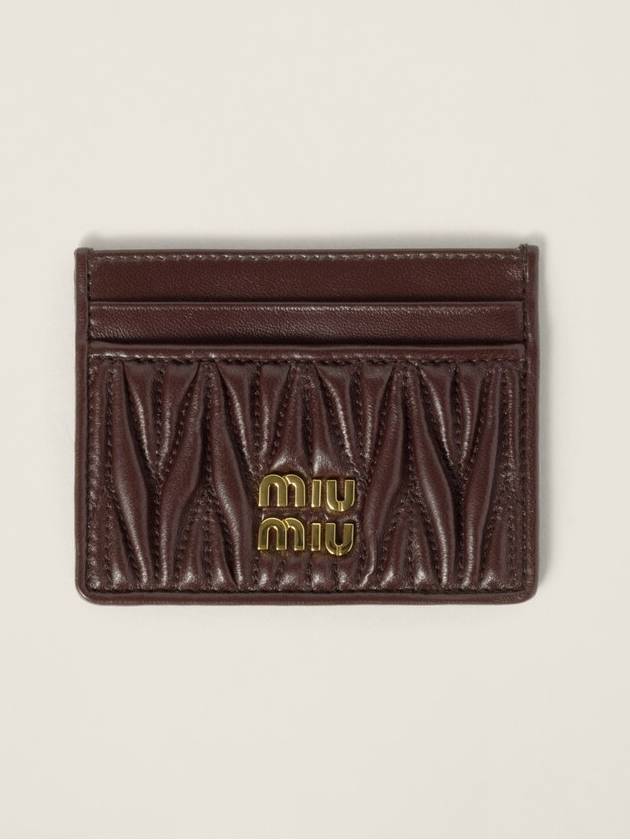 Materasse card wallet powder dark brown - MIU MIU - BALAAN 1