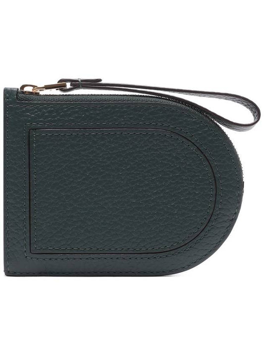 Pin D Taurillon Soft Grain Leather Card Wallet Forest - DELVAUX - BALAAN 2