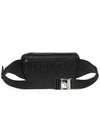 Allover Logo Print Neo Nylon Belt Bag Black - VERSACE - BALAAN 3