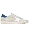 Superstar Suede Low Sneakers Blue White - GOLDEN GOOSE - BALAAN 1