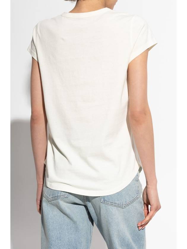 Zadig & Voltaire Printed T-shirt, Women's, Cream - ZADIG & VOLTAIRE - BALAAN 4