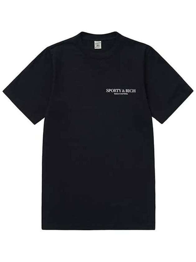 Made In California Short Sleeve T-Shirt Black - SPORTY & RICH - BALAAN 4