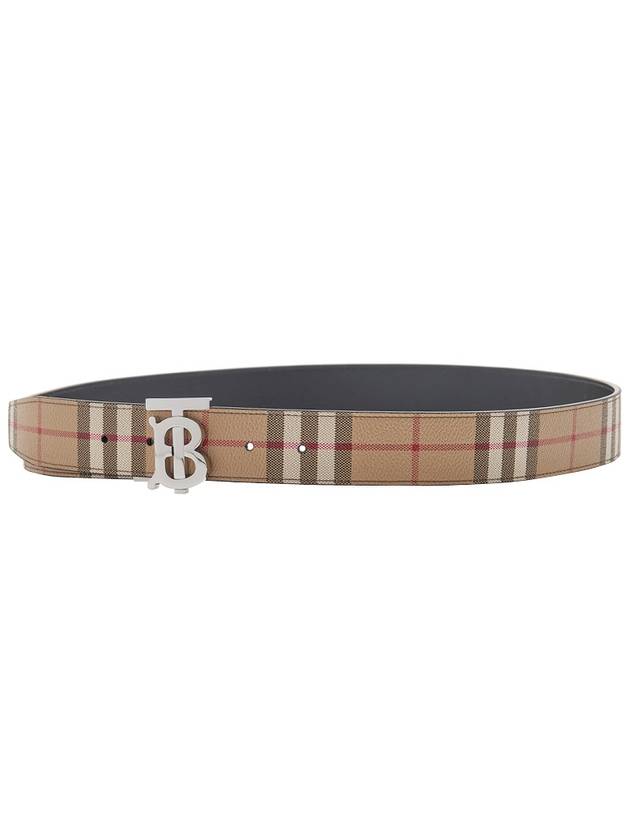 Monogram Motif Vintage Check Reversible Belt Archive Beige - BURBERRY - BALAAN 6