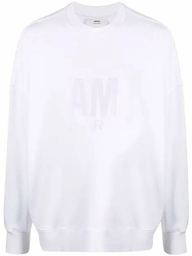 Paris Over Sweatshirt E22USW003 731 White - AMI - BALAAN 1