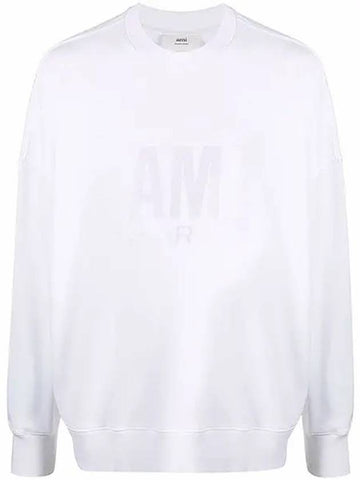 Paris Over Sweatshirt E22USW003 731 White - AMI - BALAAN 1