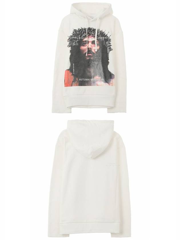 19FW NCW19263 081 Jesus Printing Hooded Off-White Women’s Hooded TR - IH NOM UH NIT - BALAAN 5