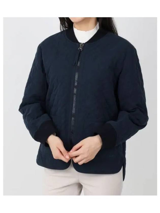 Elea Quilting Zip-Up Jacket Navy - A.P.C. - BALAAN 2