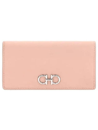 Gancini Continental Long Wallet Pink - SALVATORE FERRAGAMO - BALAAN 2