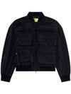 J-Stain Short Bomber Jacket Black - DIESEL - BALAAN 2