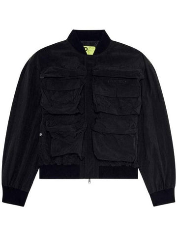 Jacket A10502 0HJAE 9XX Black - DIESEL - BALAAN 1