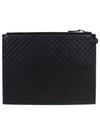 GG Micro Ssima Strap Clutch Bag Black - GUCCI - BALAAN 5