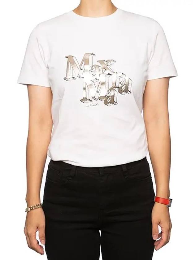 Graphic Logo T-Shirt Ivory 99760129 - MAX MARA - BALAAN 2