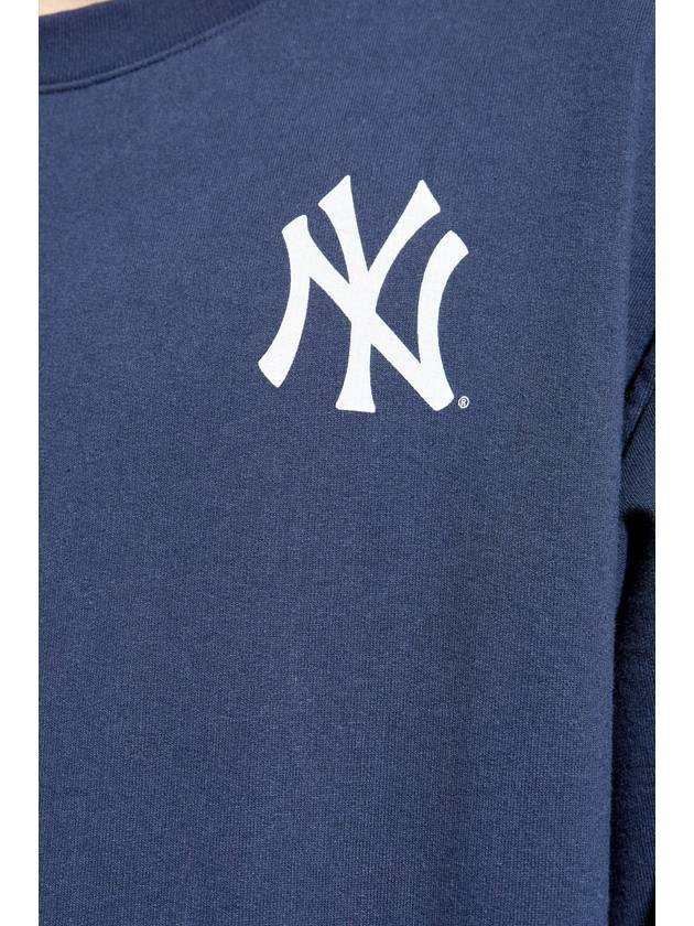 Sporty & Rich Sweatshirt From The 47 & The New York Yankees Collection, Women's, Navy Blue - SPORTY & RICH - BALAAN 7