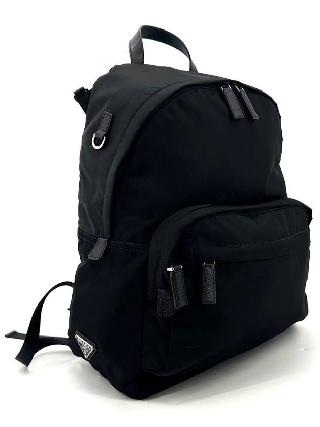 Re nylon triangle logo men s backpack 2VZ066 - PRADA - BALAAN 1