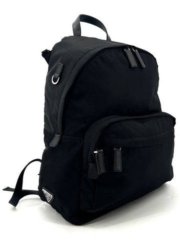 Re nylon triangle logo men s backpack 2VZ066 - PRADA - BALAAN 1